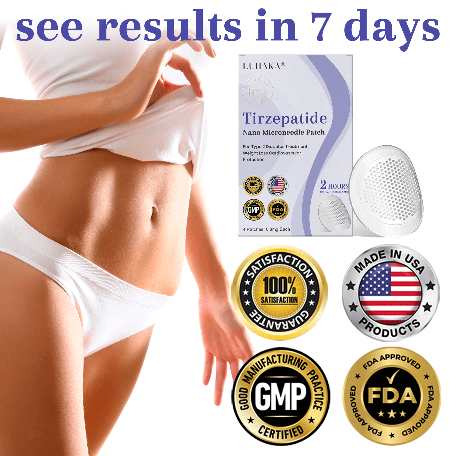 Luhaka® NIDDK-Tirzepatide Nano Microneedle Patch 🎁