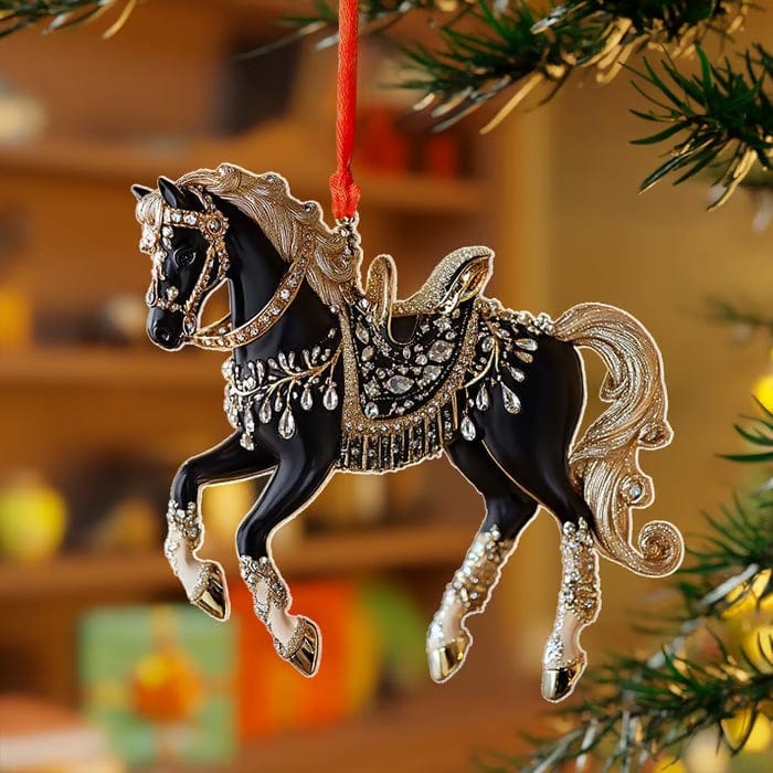 Handmade Horse Christmas Ornament（2D）