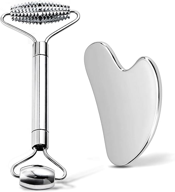 Gua Sha Facial Tools and Face Roller Set