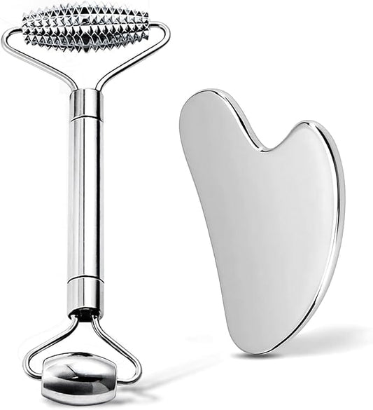 Gua Sha Facial Tools and Face Roller Set