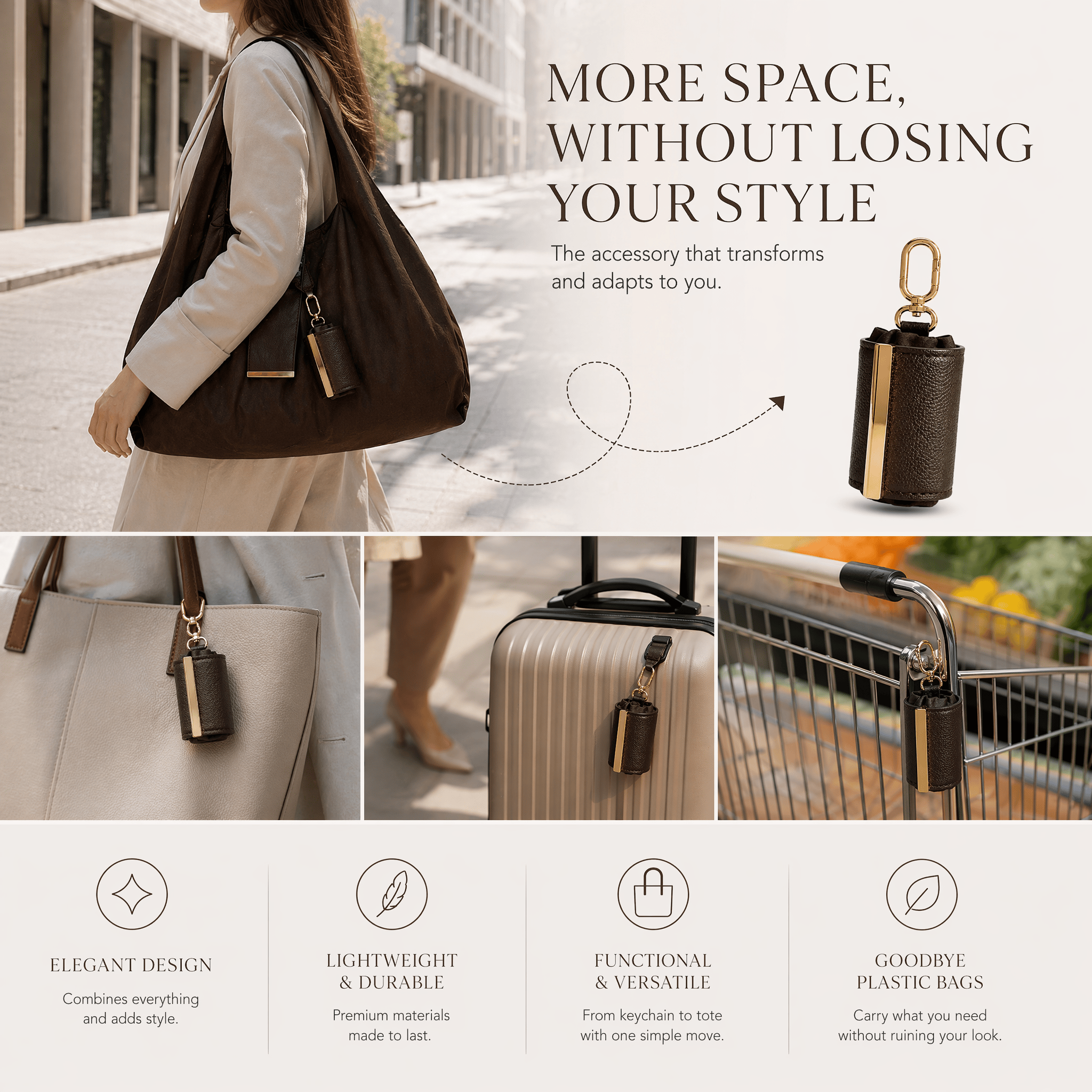 🔥 50% OFF ✨Stylish vegan leather handbags and keychains✨
