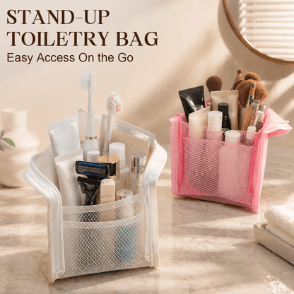⏰ Limited-Time Deal | Portable Stand-Up Makeup & Toiletry Organizer Bag