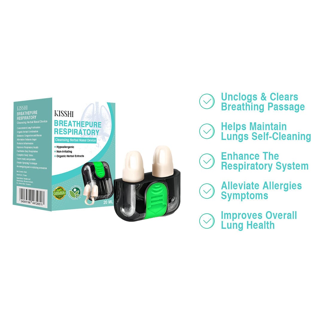KISSHI™️ BreathePure Respiratory Cleansing Herbal Nasal Device🔥