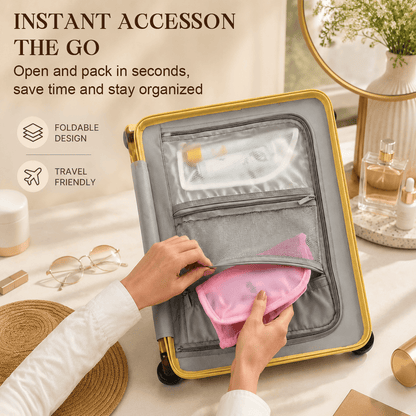 ⏰ Limited-Time Deal | Portable Stand-Up Makeup & Toiletry Organizer Bag