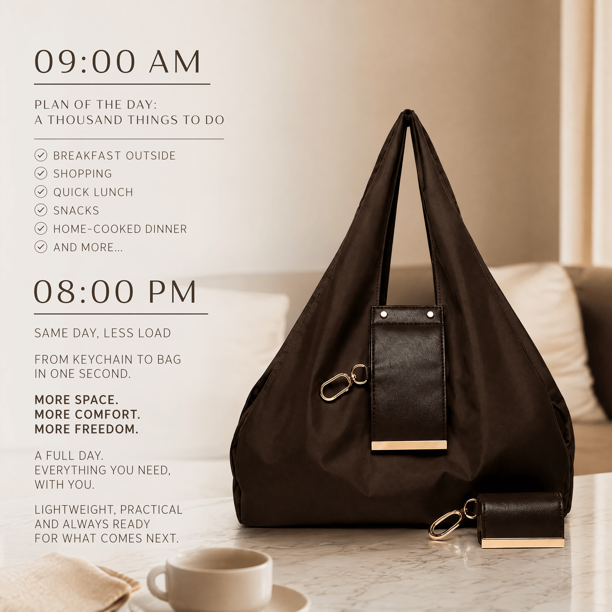🔥 50% OFF ✨Stylish vegan leather handbags and keychains✨