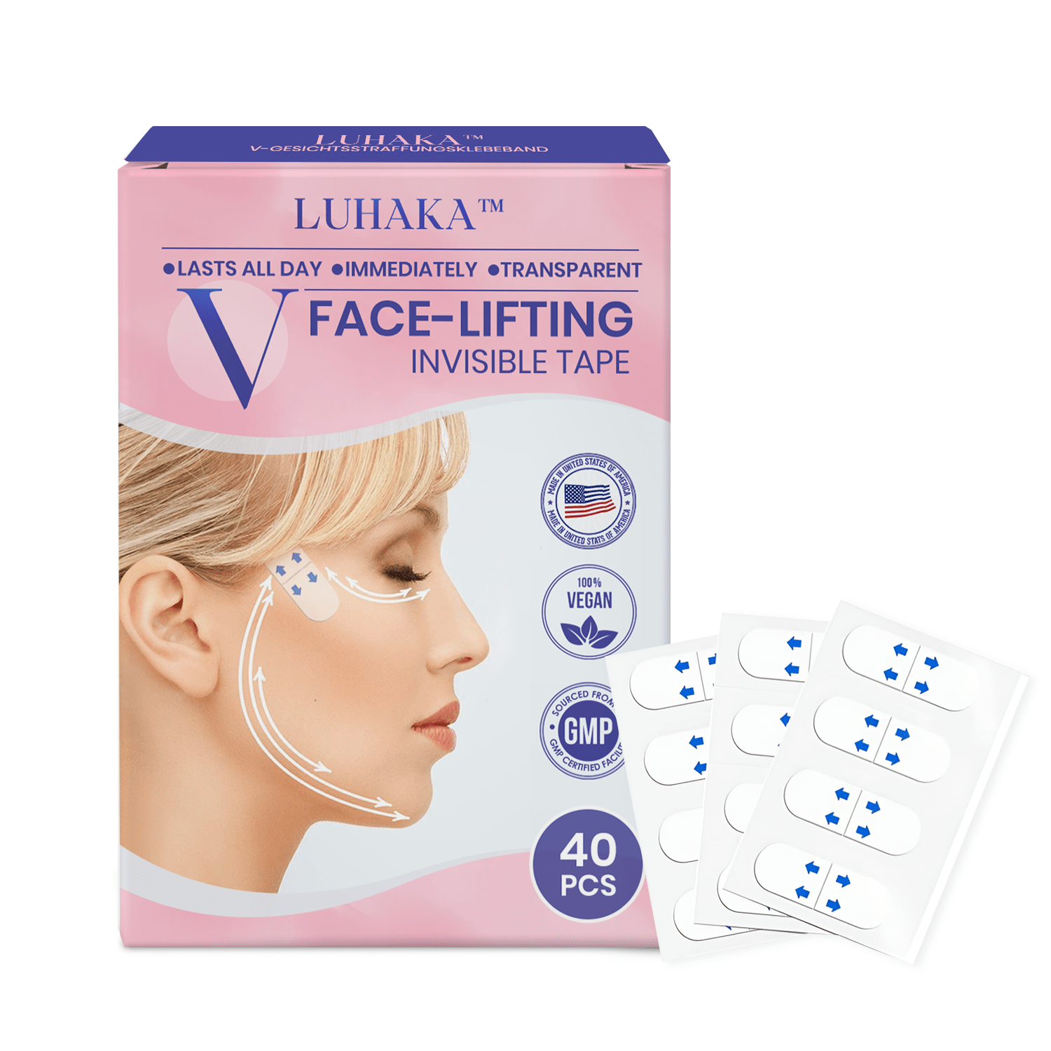 Luhaka™ V-Face Lifting Invisible Adhesive Tape 7