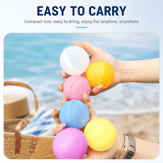 Reusable Magnetic-Free Silicone Water Ball