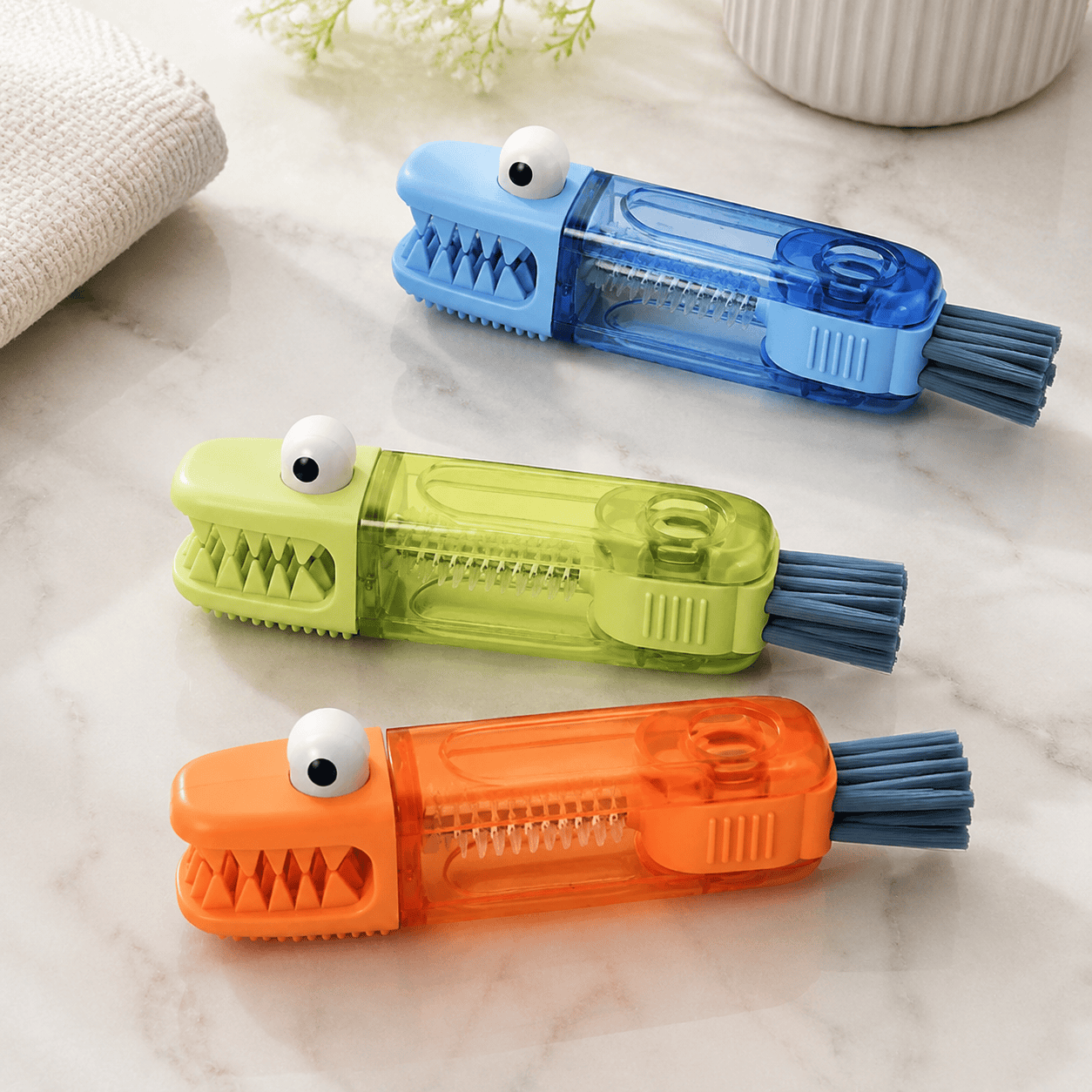 Crocodile Design 3-in-1 Cleaning Brush (3pc)
