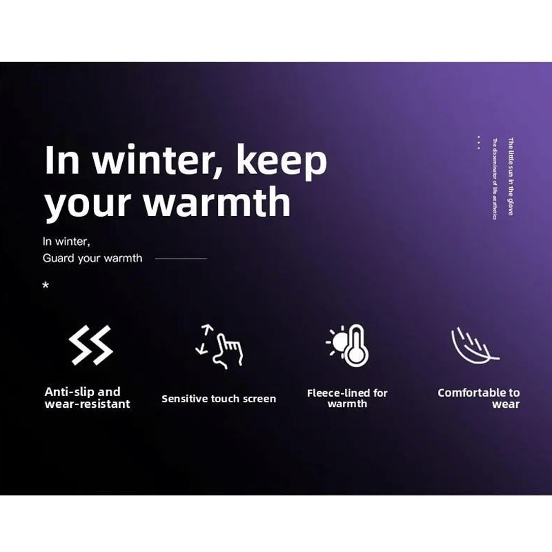 Outdoor Winter Gloves Touchscreen Windproof Full-Finger Fleece Lined for Men Women Sports Travel Daily Activities Unisex ACE 1