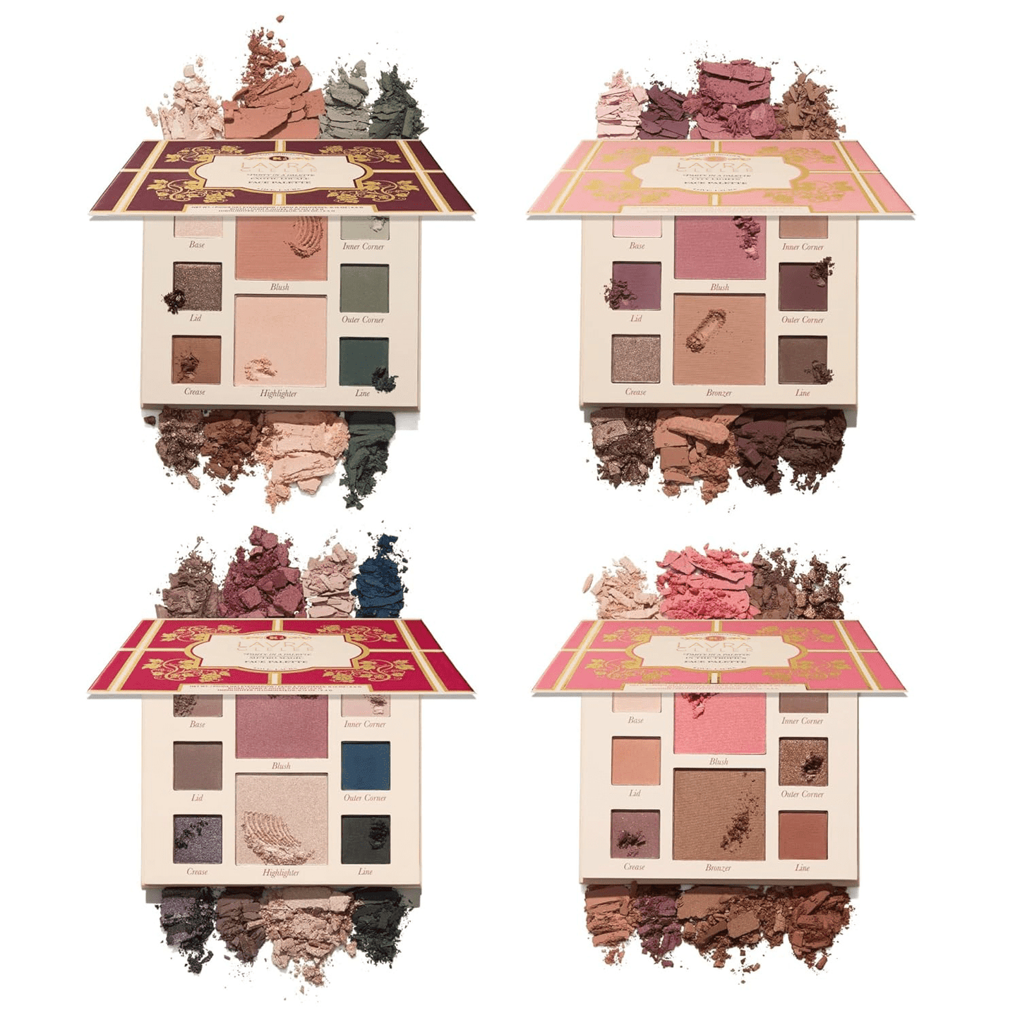 LAVRA GLELER NEW YORK Annual Party in a Palette Full Face Palette Set (01 Ready to Jetset!) 3
