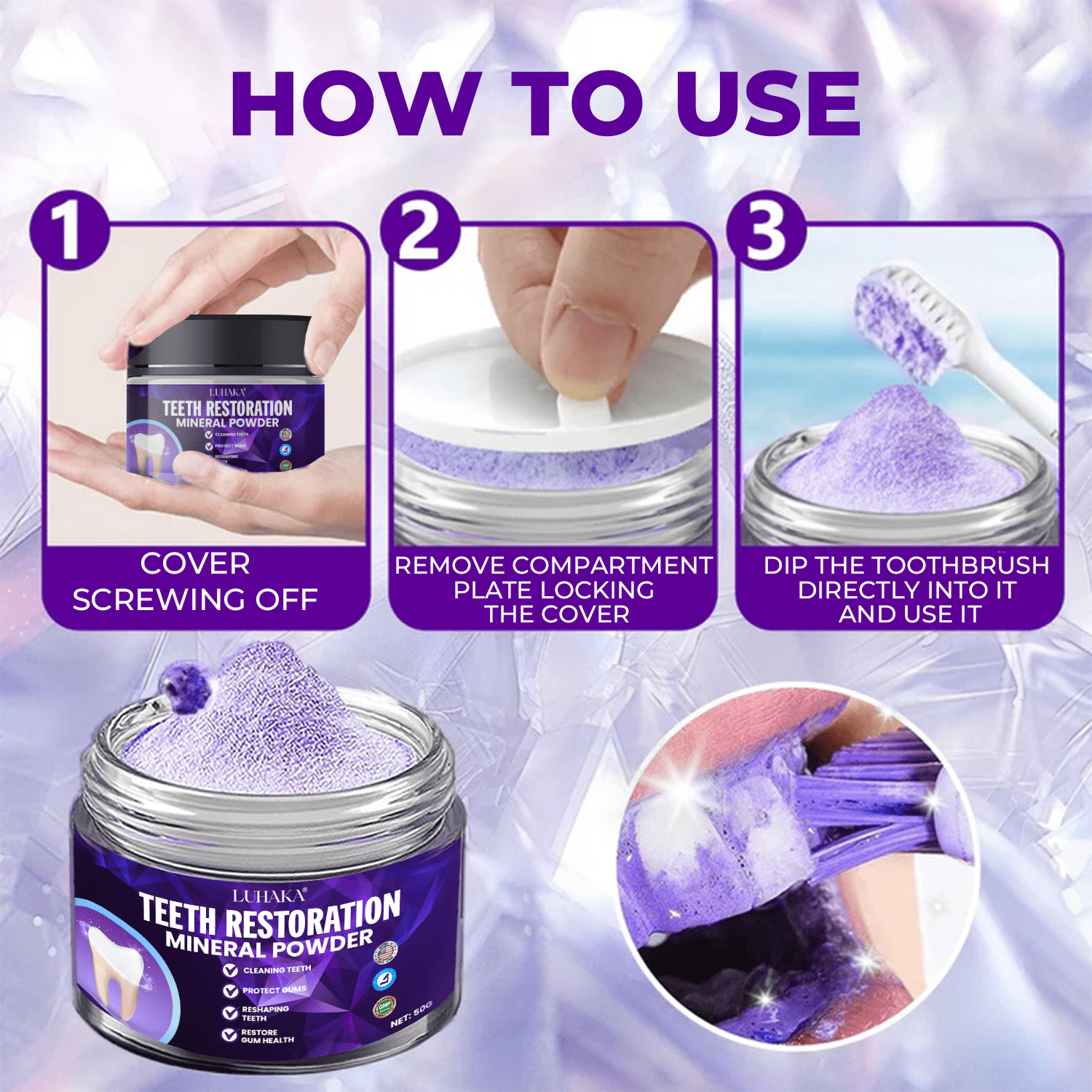 LUHAKA® Dental Repair Mineral Powder