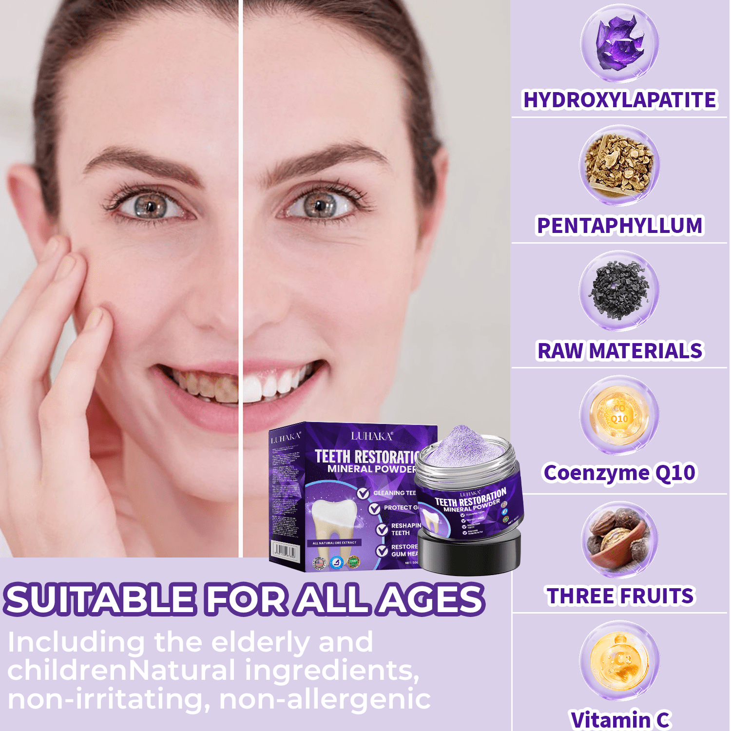 LUHAKA® Dental Repair Mineral Powder
