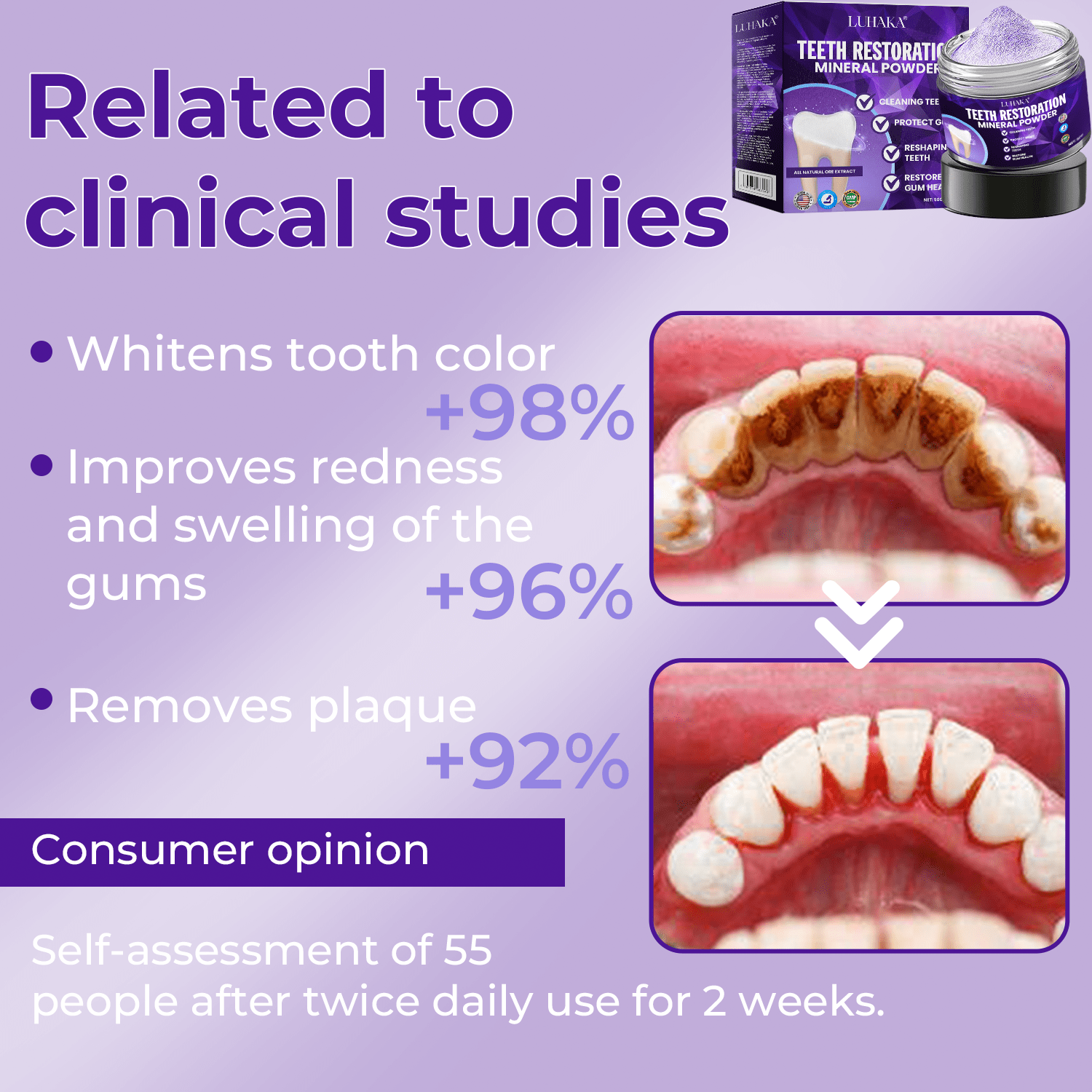 LUHAKA® Dental Repair Mineral Powder