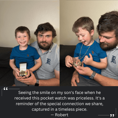 To My Son / From Dad - Luxury Vintage Pocket Watch Gift