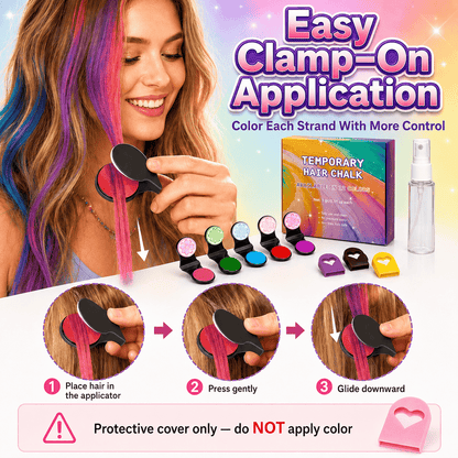 ⏳🔥LIMITED-TIME 50% OFF! ⏰🌈 12-Color Temporary Hair Chalk Applicator Set