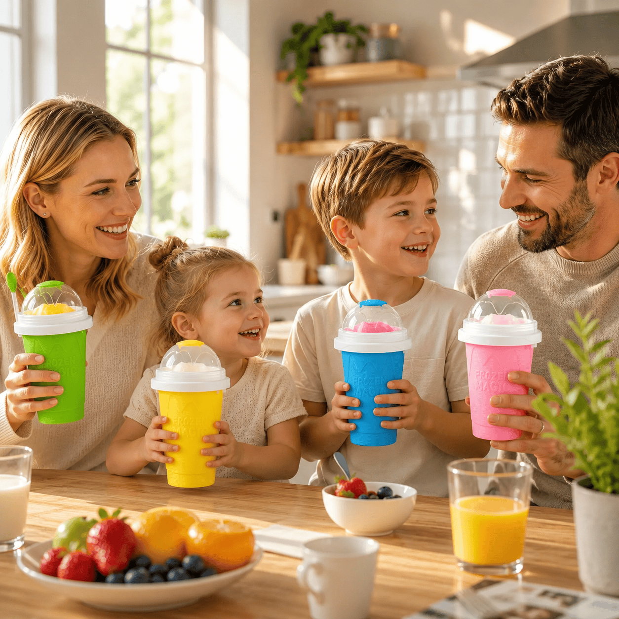 Freeze and Squeeze Homemade Slushy Cup