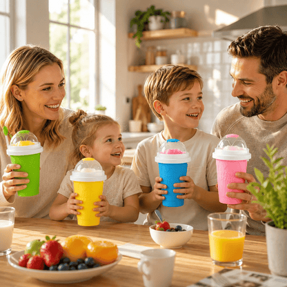Freeze and Squeeze Homemade Slushy Cup