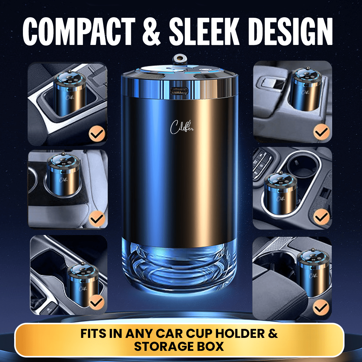 Cilifer® AI Smart Car Rechargeable Aromatheraphy Diffuser