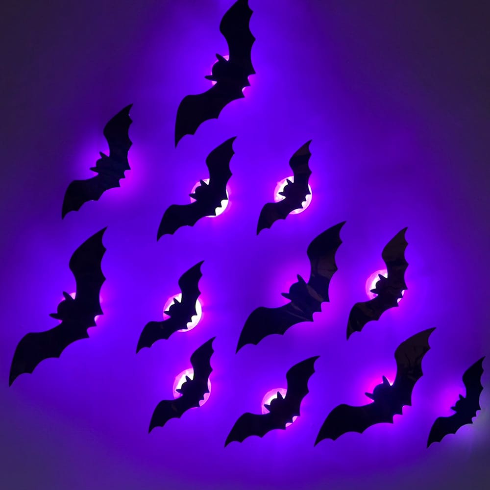 🦇Halloween 3D LED Bat Light Decorations