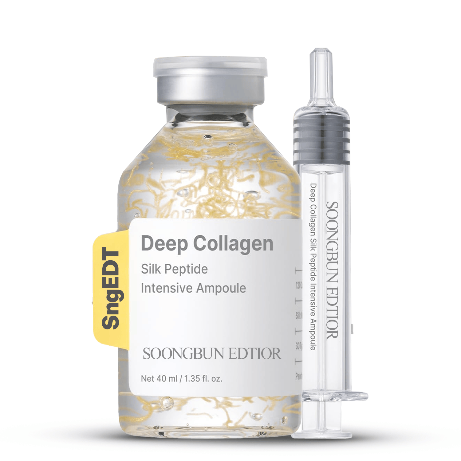 Silk Peptide Intensive Lifting Ampoule ACE | Korean Anti-Aging Serum for Face with Collagen & 30 Peptide Complex | Skin Tightening & Firming (Botox Effect) | 72H Hydration