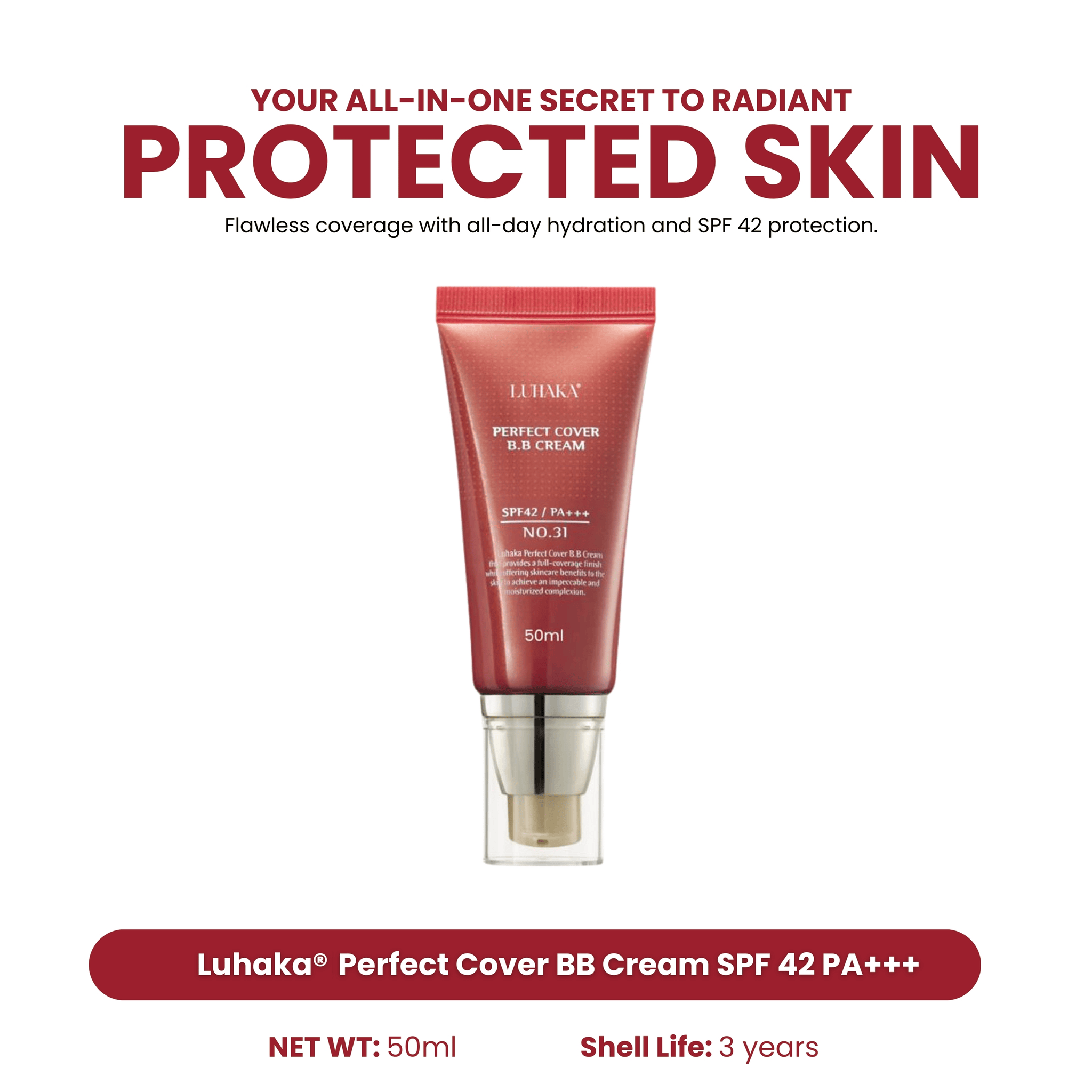 Luhaka® Perfect Cover BB Cream SPF 42 PA+++