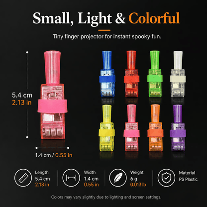 🎃 Halloween Finger Projector Lights – Mini Pattern Projector