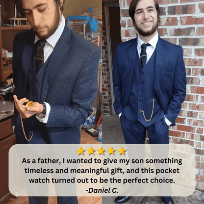To My Son / From Dad - Luxury Vintage Pocket Watch Gift