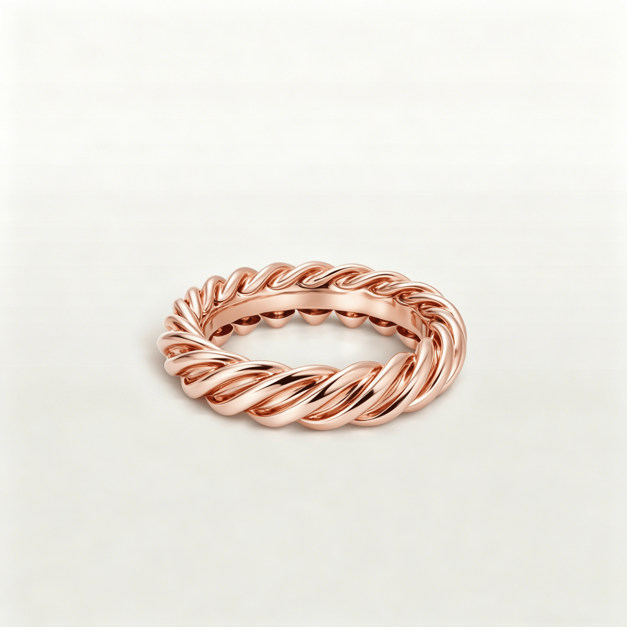 Rose Torque Twist Ring