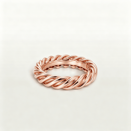 Rose Torque Twist Ring