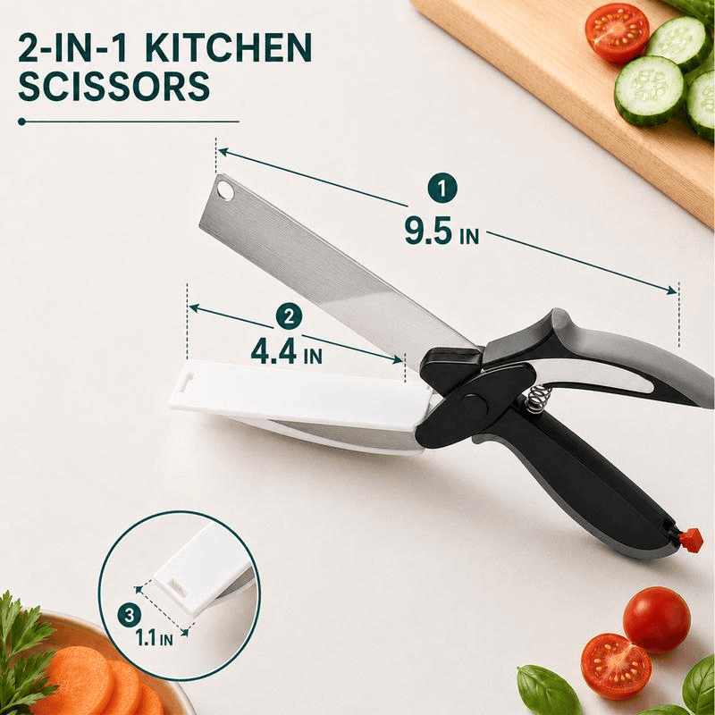 2in1 Stainless Steel Kitchen Shears