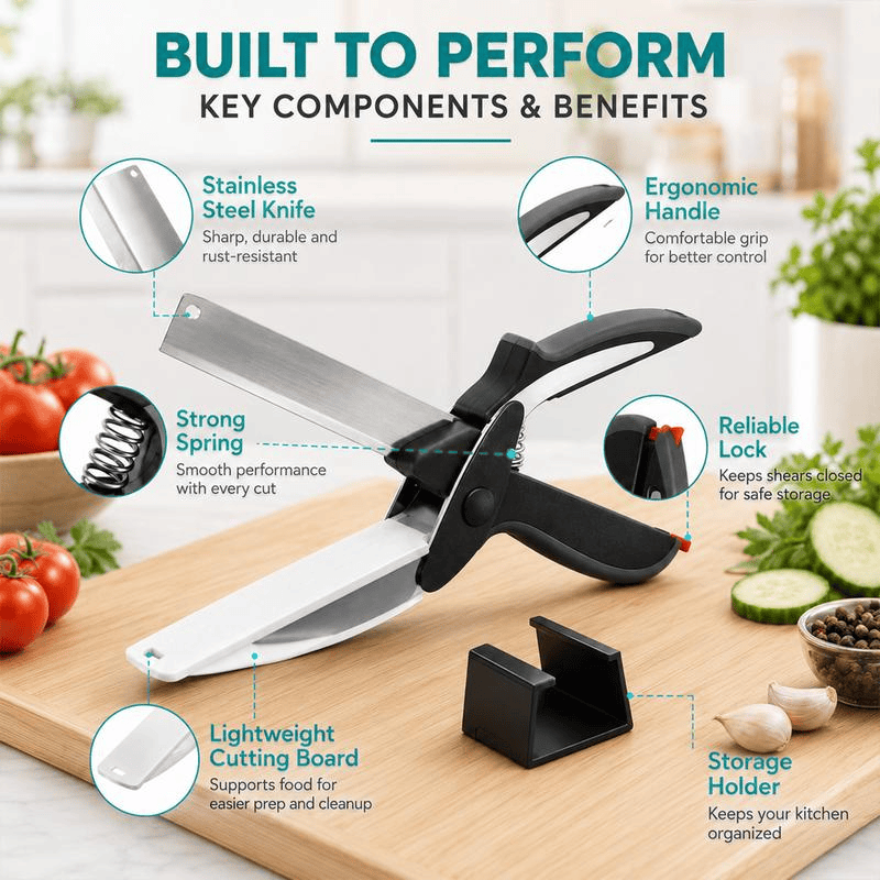 2in1 Stainless Steel Kitchen Shears