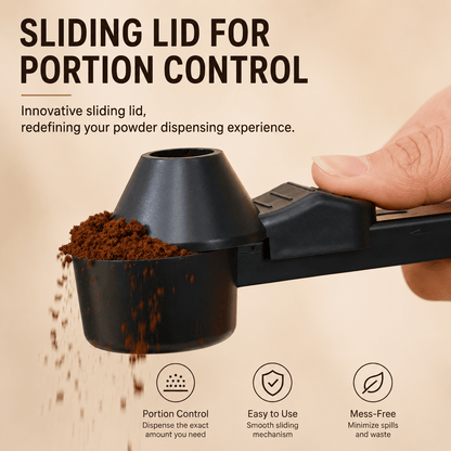 Sliding Coffee Scoop with Portion Control