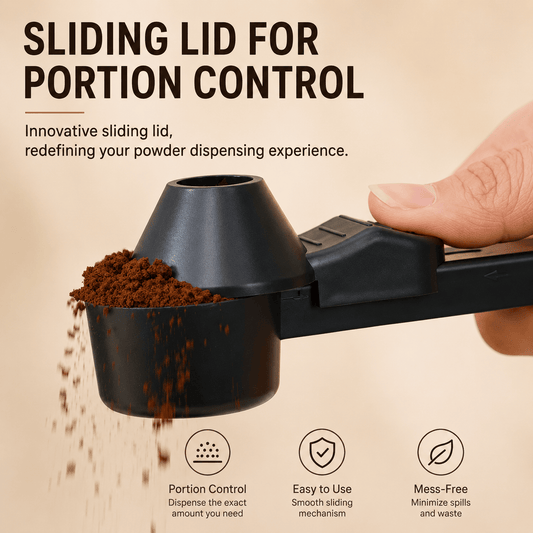 Sliding Coffee Scoop with Portion Control