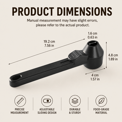 Sliding Coffee Scoop with Portion Control
