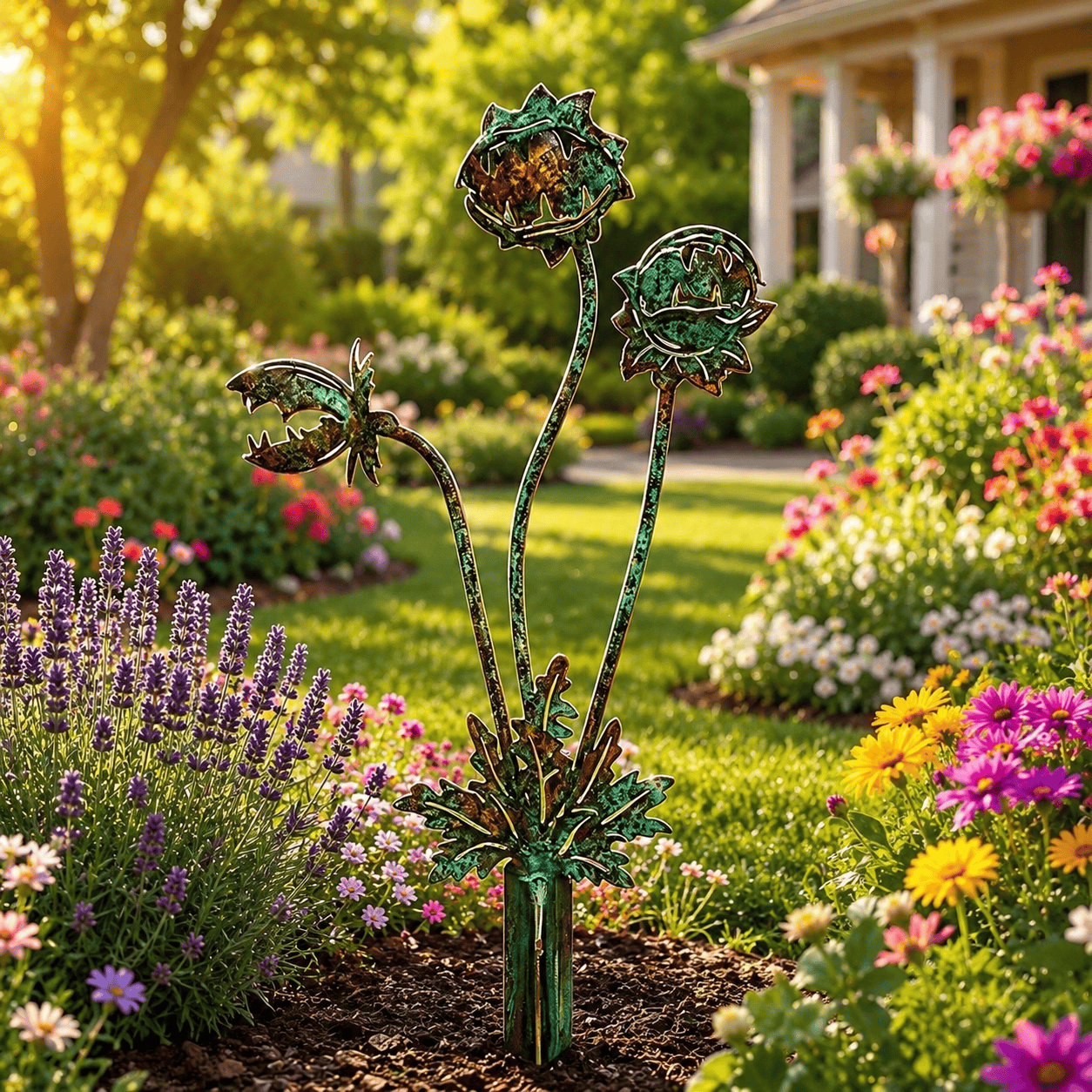 Handcrafted Garden Character Stakes
