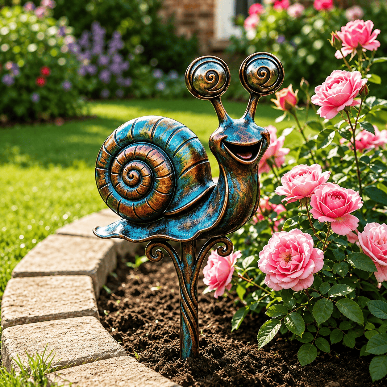 🐌 Happy Garden Snail