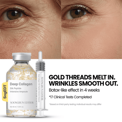 Silk Peptide Intensive Lifting Ampoule ACE 2 | Korean Anti-Aging Serum for Face with Collagen & 30 Peptide Complex | Skin Tightening & Firming (Botox Effect) | 72H Hydration