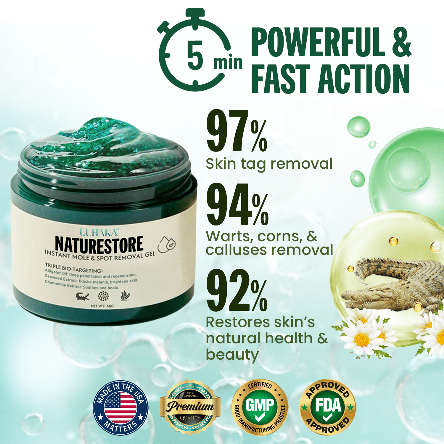 ✅ Official Store: Luhaka™ NATURESTORE Instant Mole & Spot Gel
