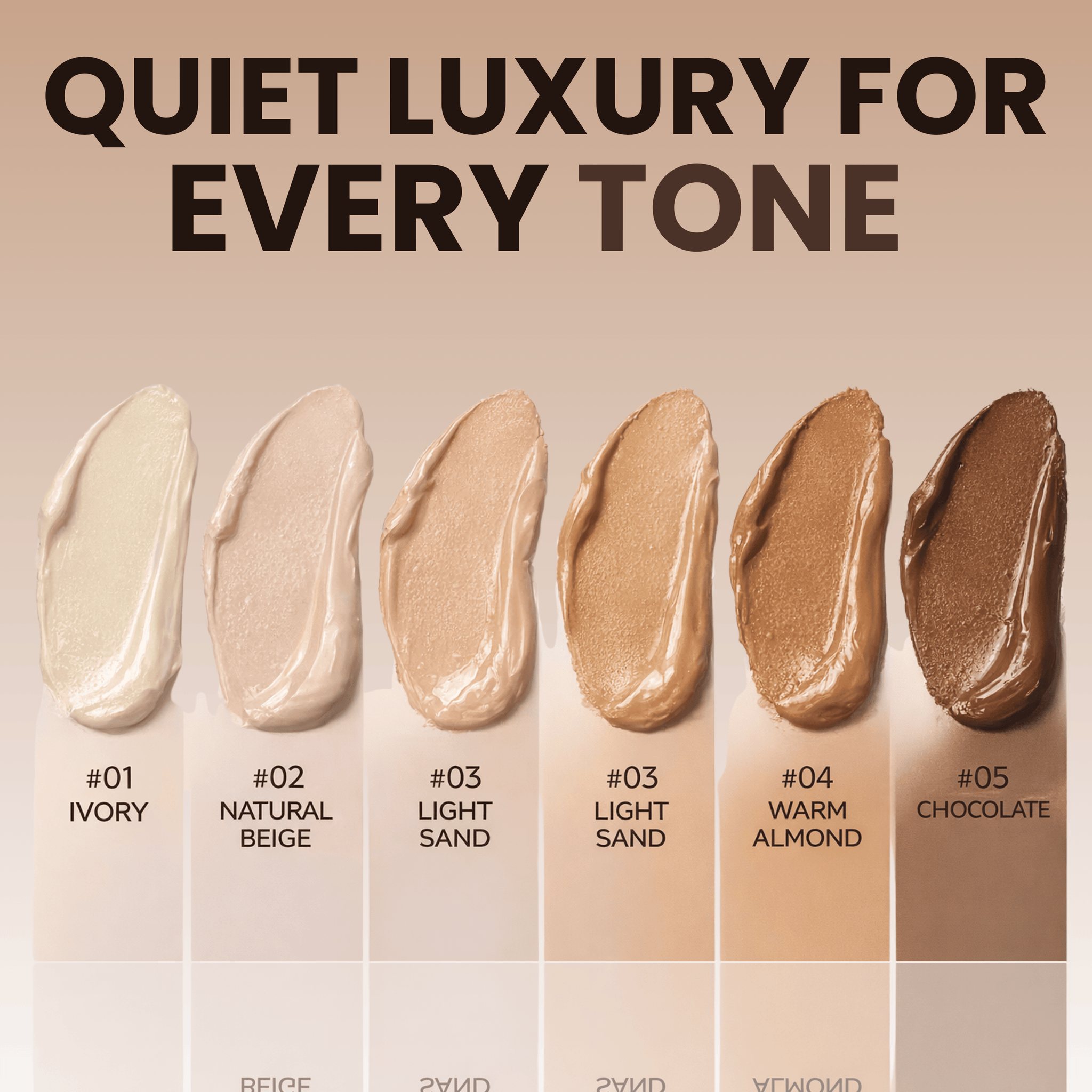 QINAWHITE Luminous Dual Ended Concealer Foundation Stick With Built In Brushes