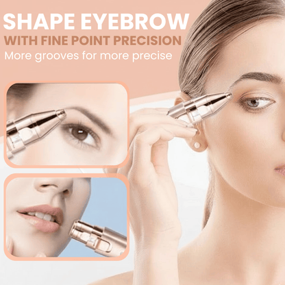 Eyebrow & Facial Trimmer: 2 in1 Rechargeable Facial Hair Removal & Eyebrow Shaver 6