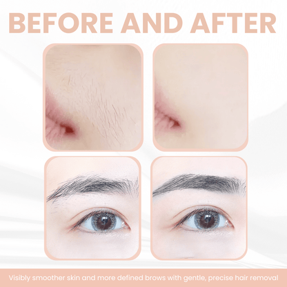 Eyebrow & Facial Trimmer: 2 in1 Rechargeable Facial Hair Removal & Eyebrow Shaver 6