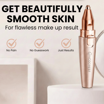 Eyebrow & Facial Trimmer: 2 in1 Rechargeable Facial Hair Removal & Eyebrow Shaver 6
