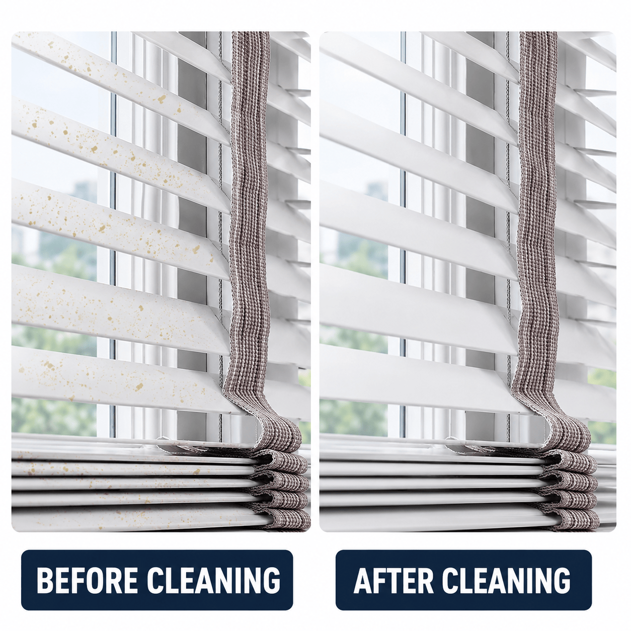 Clean Blinds in Minutes – Microfiber Blind Cleaner Brush 2-Pack