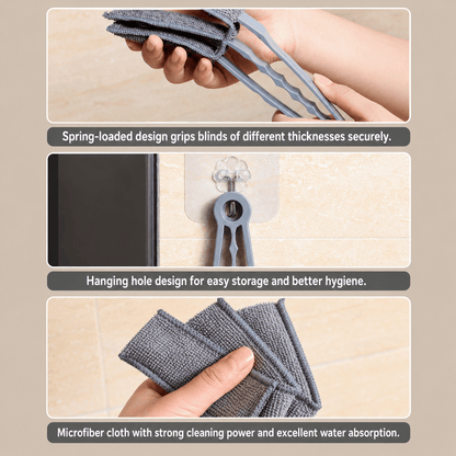 Clean Blinds in Minutes – Microfiber Blind Cleaner Brush 2-Pack