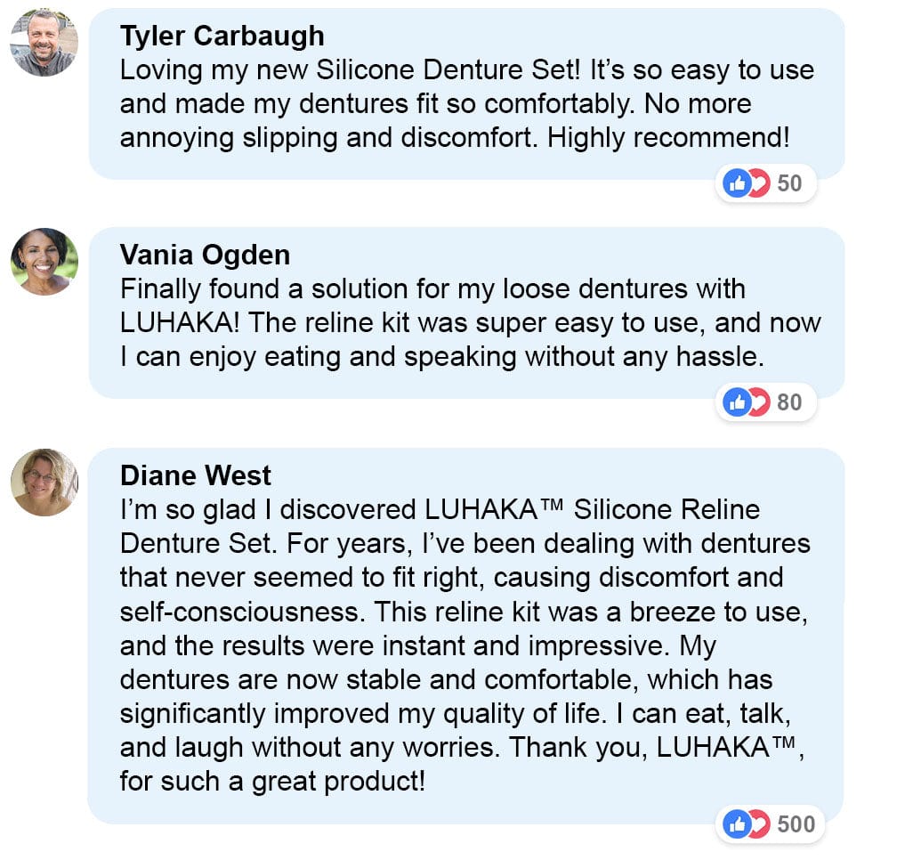 Mega Sale LUHAKA™ Silicone Reline Denture Set 31 fb1