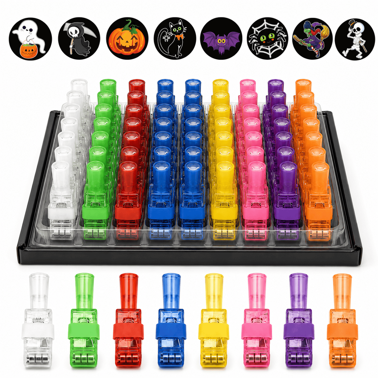 Halloween Finger Projector Lights - 48 Pcs - F