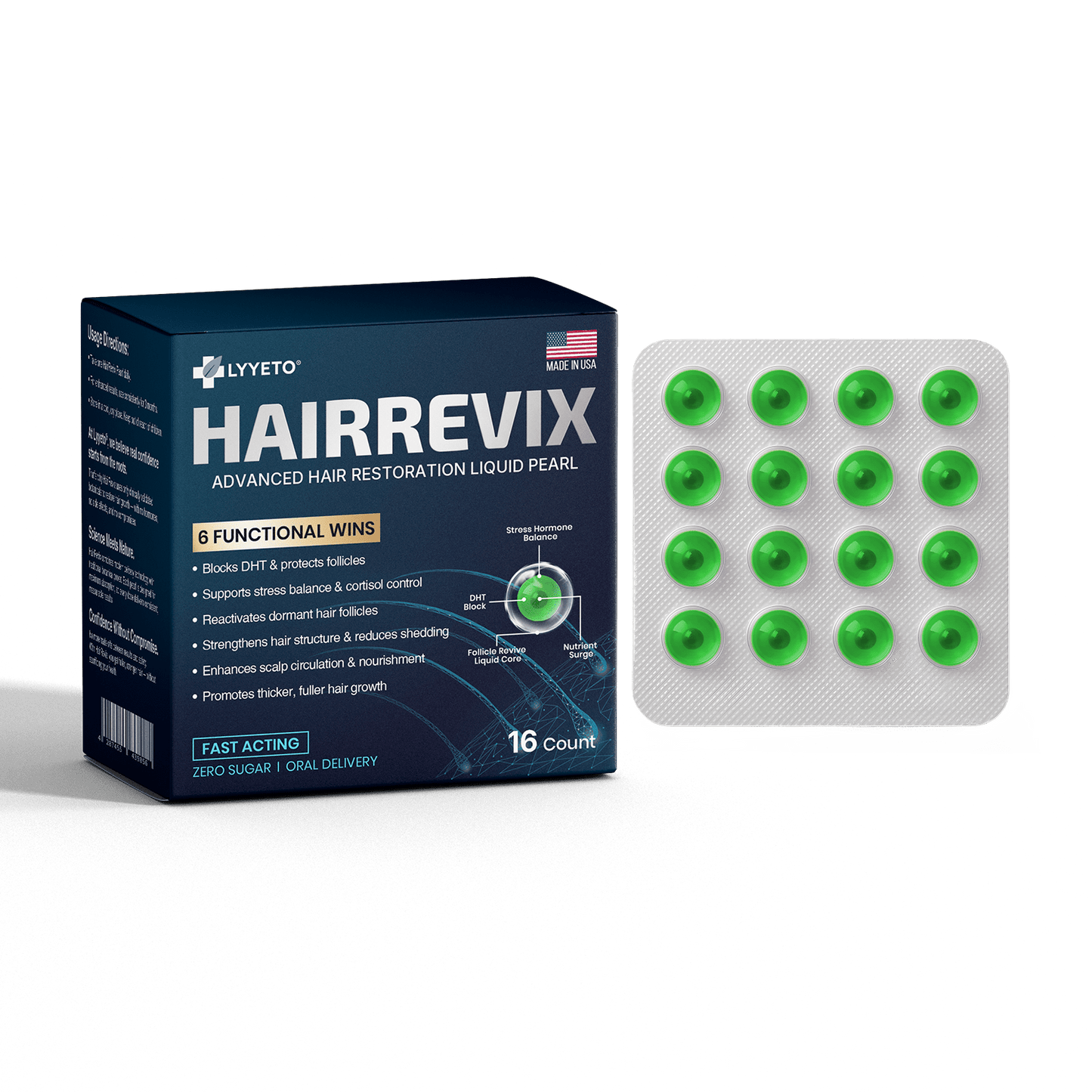 Lyyeto® HairRevix Advanced Hair Restoration Liquid Pearl ACE 2