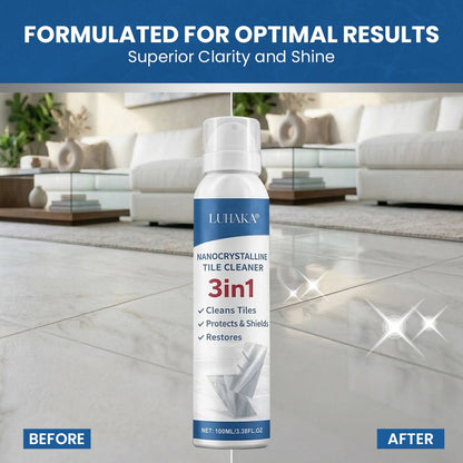 Luhaka® 3-in-1 Nanocrystalline Tile Cleaner Spray – Restores Shine, Protects & Repairs Surfaces