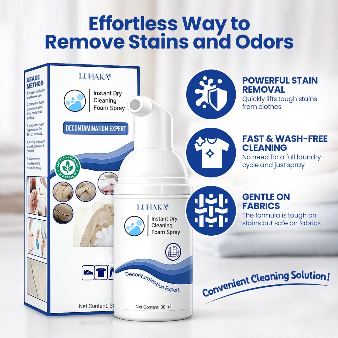 Luhaka® Instant Dry Cleaning Foam Spray