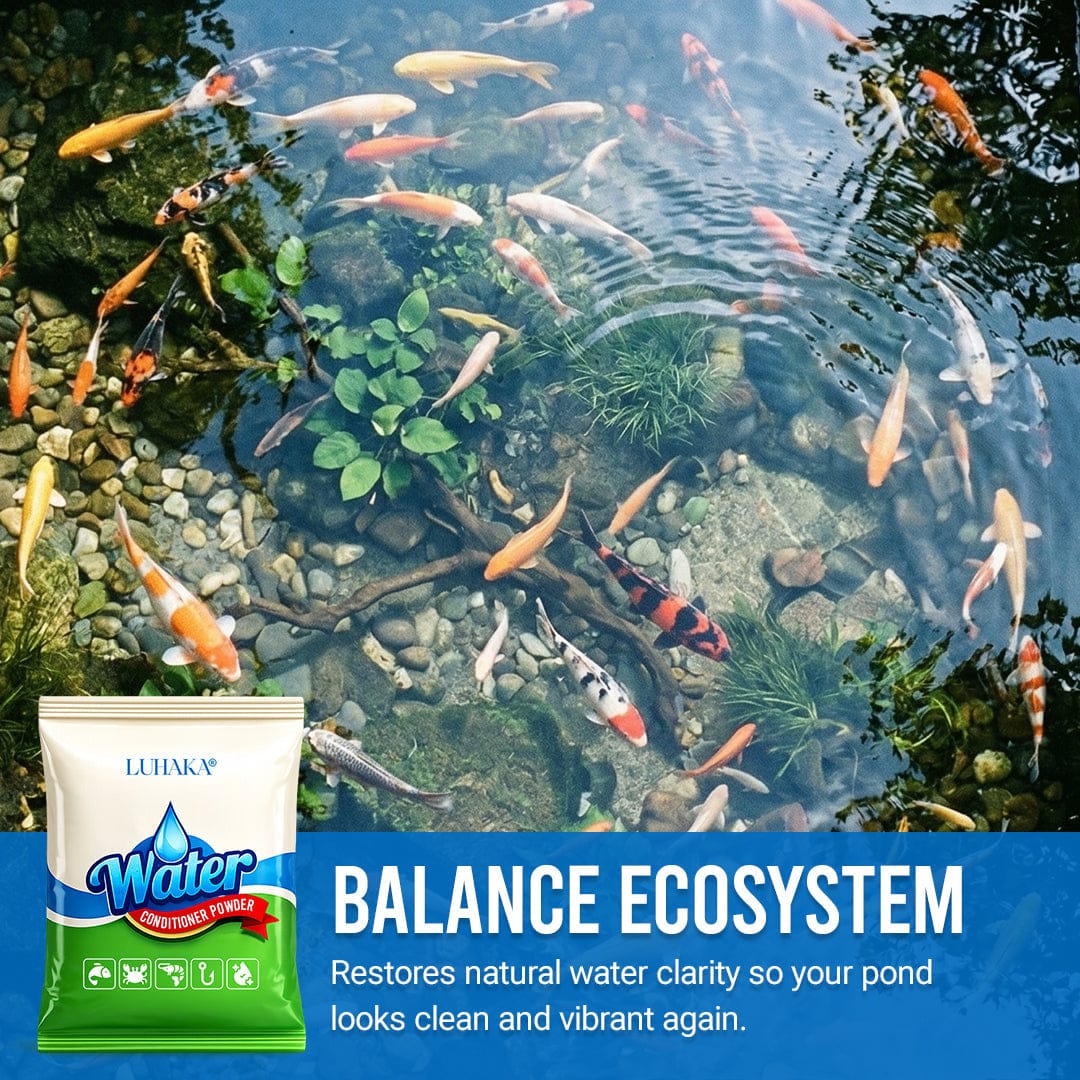 Luhaka® Pond Water Conditioner Powder | Water Clarifier & Algae Control 🐟🌊🔬